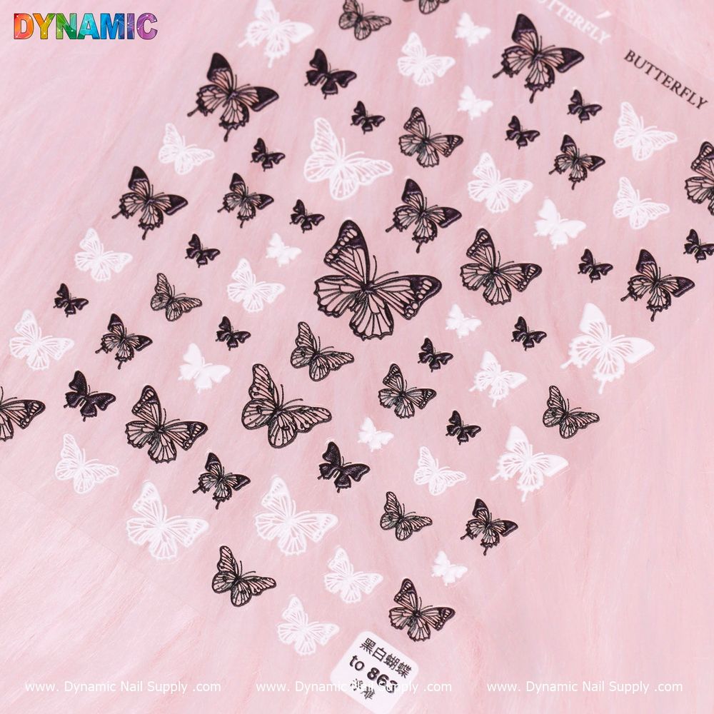 Black and White Butterfly Nail Stickers: Buyer’s Guide