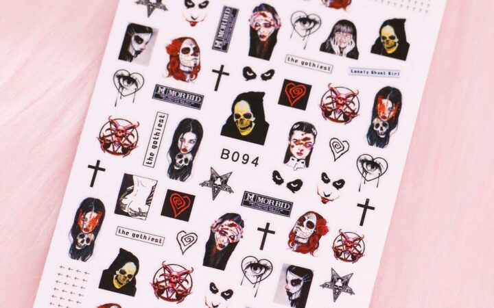 Haunted Halloween Nail Stickers for Spooky Nail Art