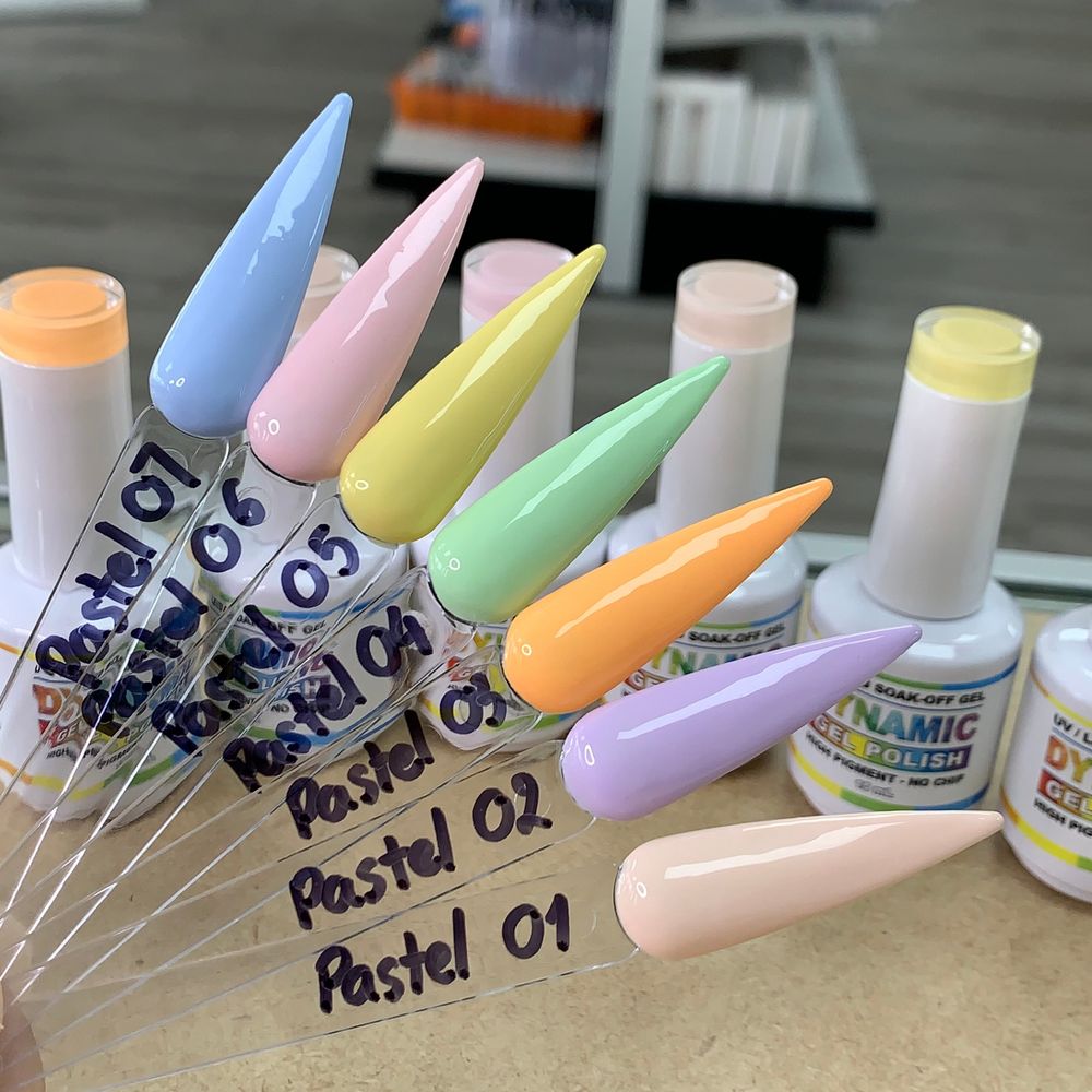 Pastel gel polish bottles - 4