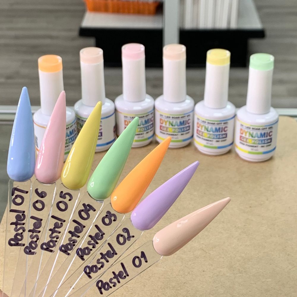 Pastel gel polish bottles - 5